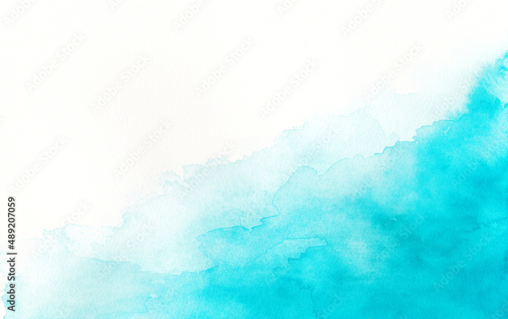 水色の水面の風景イラスト 透明水彩の背景イラスト 水色の水面の風景イラスト 透明水彩の背景イラスト