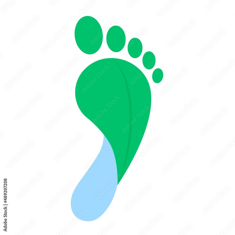 Footprint. Eco friendly vector icon design. Zero emissions, carbon neutral Footprint. Eco friendly vector icon design. Zero emissions, carbon neutral