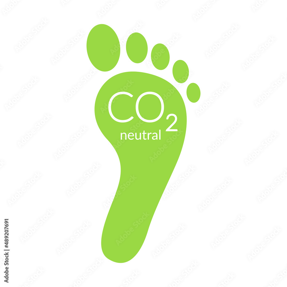 Carbon Footprint. Eco friendly vector icon design Carbon Footprint. Eco friendly vector icon design