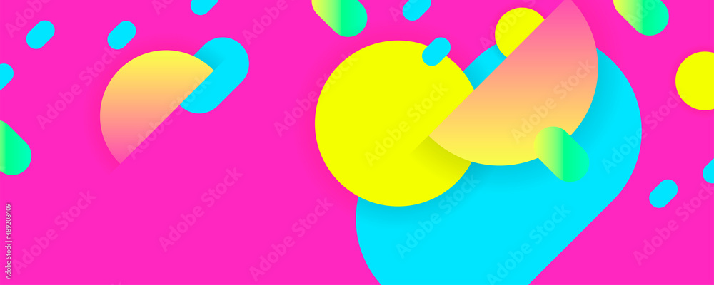 21 01 яркие летниеSummer Art Neon Trend Bright color design backgrounds template summer juicy background with geometric elements