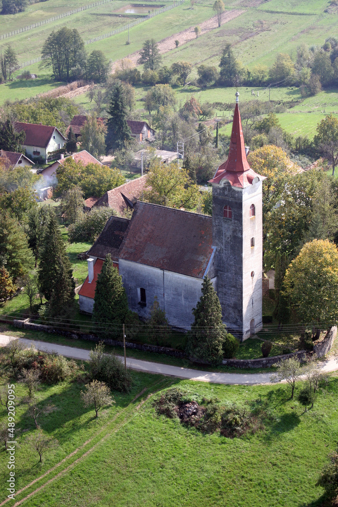 Church of Saint John the Baptist in Gornja Jelenska, Croatia
