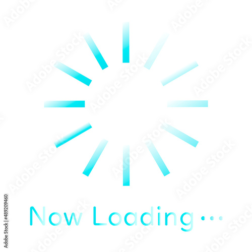Now loading･･･「しばらくお待ち下さい」
考え中、読み込み中、処理、保存、負荷を表すアイコン。