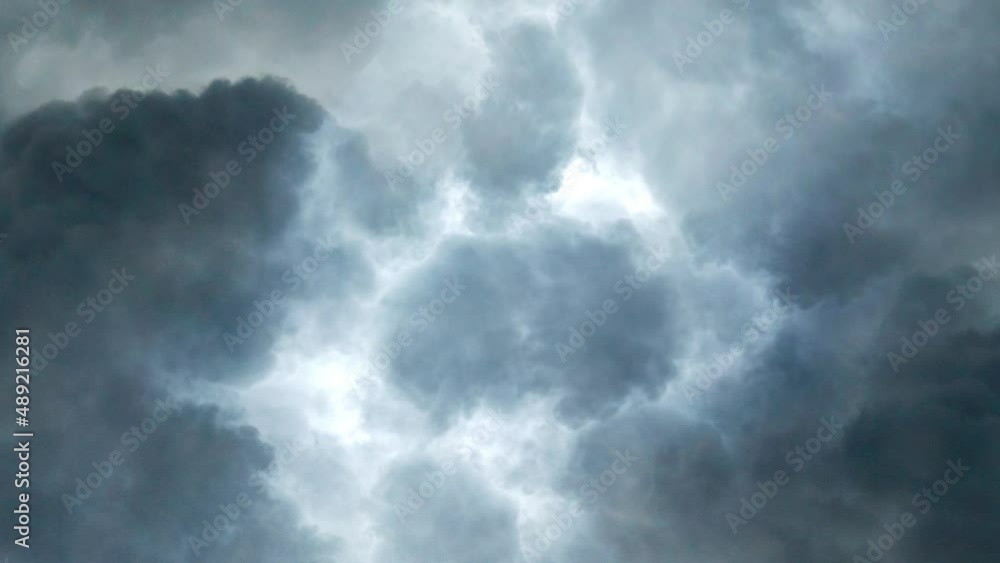 4k moving dark clouds with a thunderstorm inside 4k moving dark clouds with a thunderstorm inside