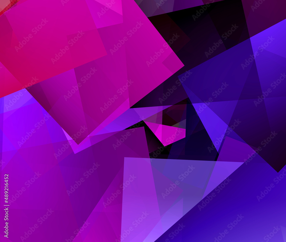 Obraz premium bright background with cube pattern in purple and blue