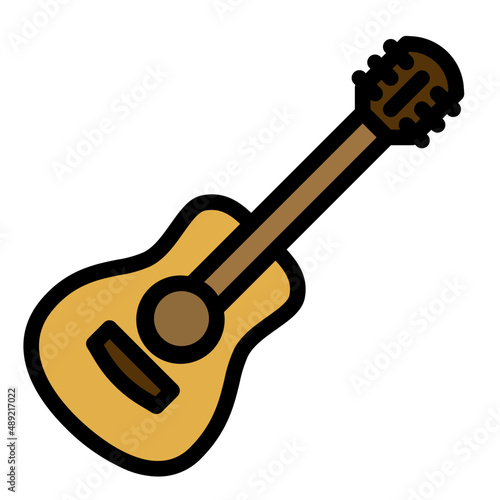 guitar line icon