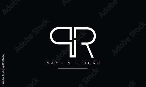 RP, PR, R, P abstract letters logo monogram
