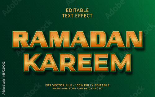 Ramadan Kareem Editable text effect