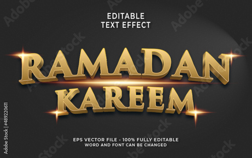 Ramadan Kareem Editable text effect
