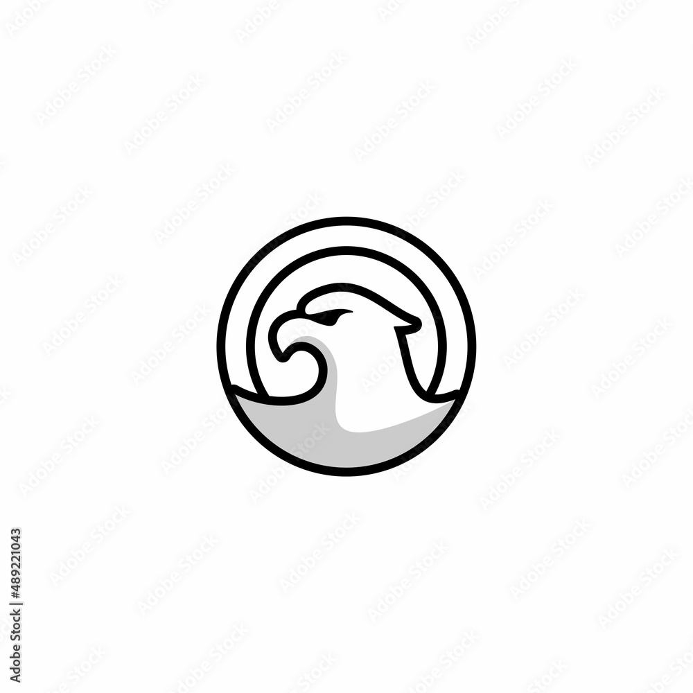 Eagle logo design. eagle head icon, logo design template Eagle logo design. eagle head icon, logo design template