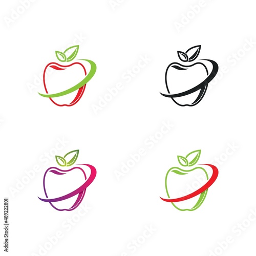 Apple logo icon set