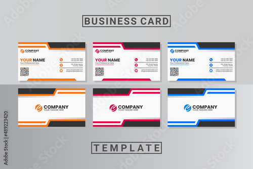 abstract business card template