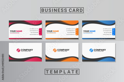 abstract business card template