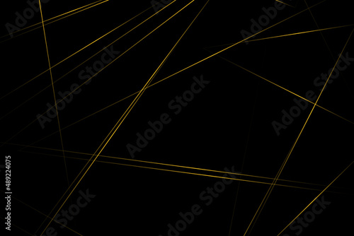 Abstract black with gold lines  triangles background modern design. Vector illustration EPS 10.