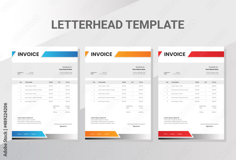 Business company invoice template Business company invoice template