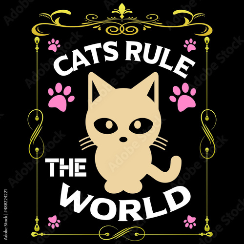 cat t shirt design