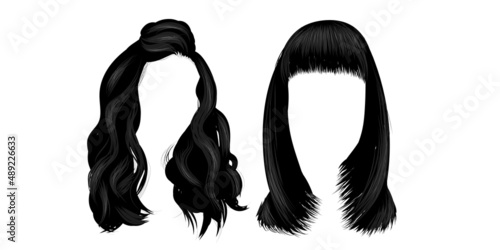 illustration of classy women hairstyles.
