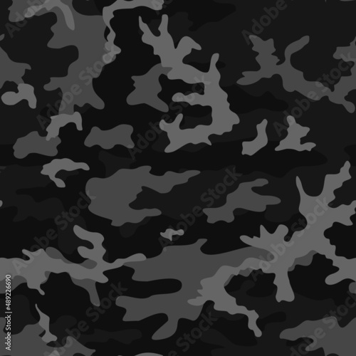 Abstraction army texture camouflage, military uniform, classic disguise pattern. Forest background.