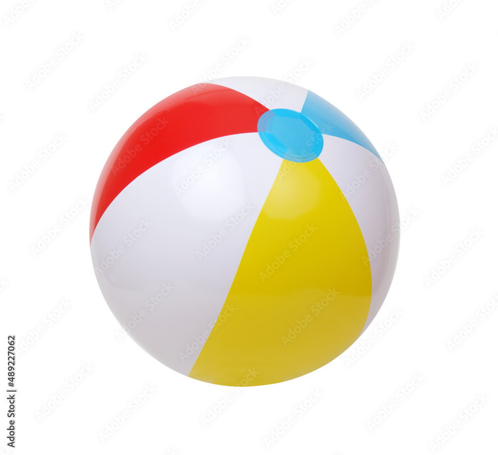 Obraz premium Beach ball isolated on white background