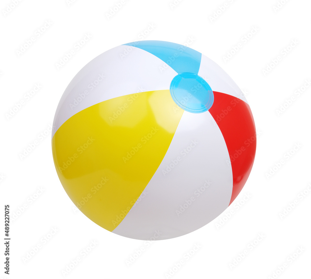 Beach ball isolated on white background Stock Illustration | Adobe Stock