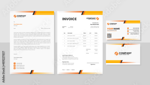 Corporate business stationery pack template