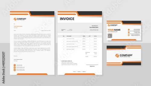 Professional business stationery template