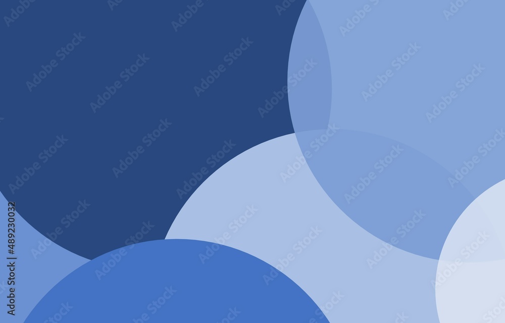 Gradient dark blue circle bubble abstract background