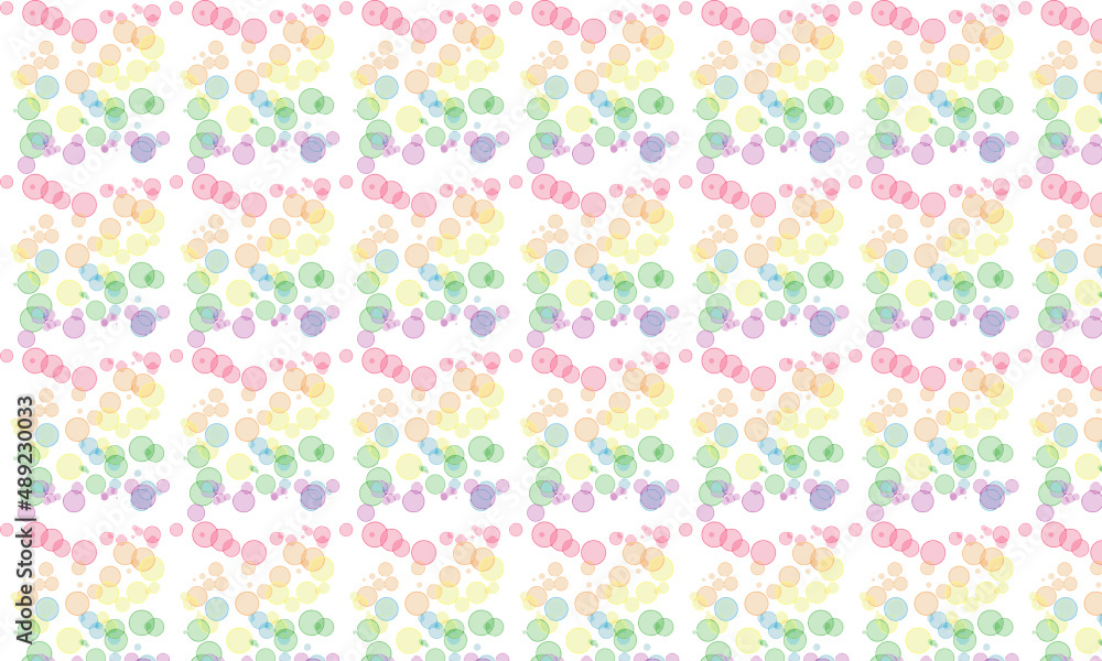 Colored bubbles seamless pattern Colored bubbles seamless pattern