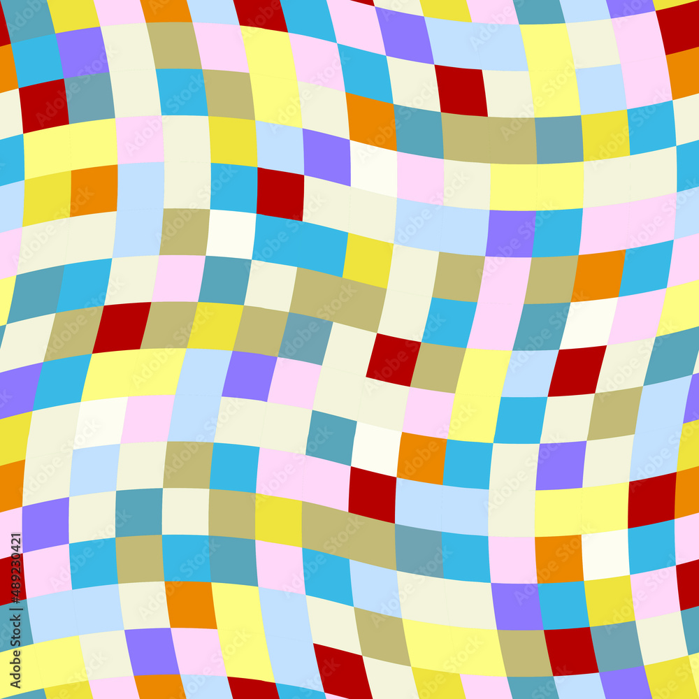 seamless geometric pattern of multicolored squares of cool tones seamless geometric pattern of multicolored squares of cool tones