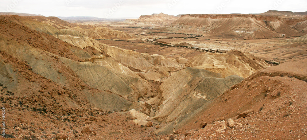 Wüstenlandschaft bei Sde Boqer, Negev, Israel