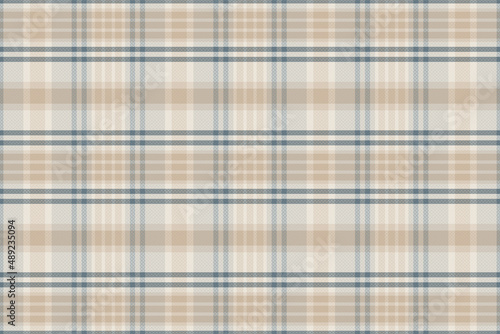 Seamless tartan plaid pattern with texture and pastel color. Vector illustration.