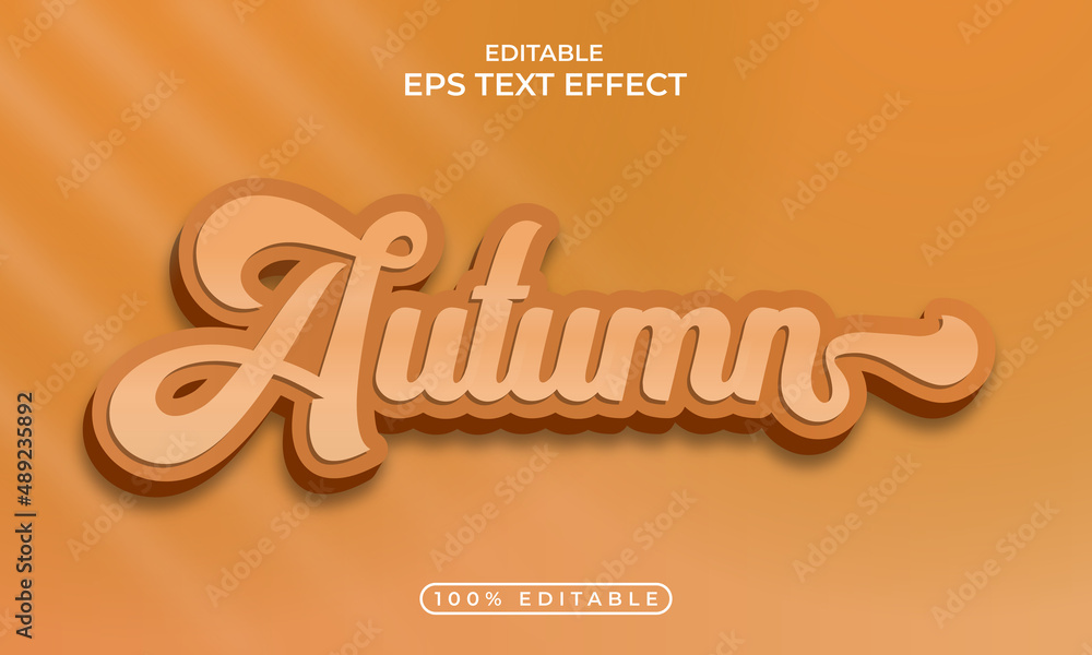 Text style effect with autumn celebration template Text style effect with autumn celebration template