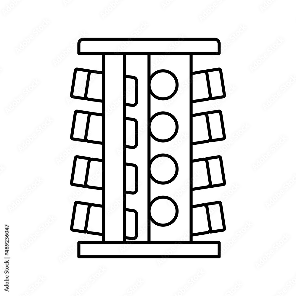 spice bottles stand line icon vector illustration spice bottles stand line icon vector illustration