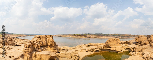 SamphanBok Grand Canyon in the Mekong River, Ubon Ratchathani, Thailand photo