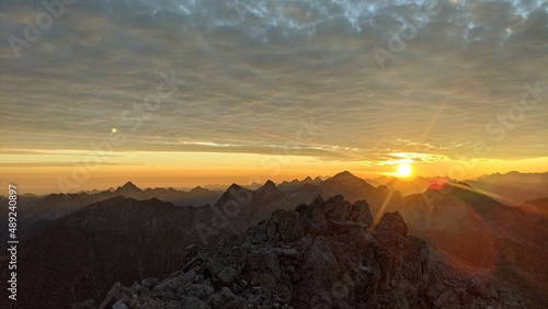 Sunrise in the mountains