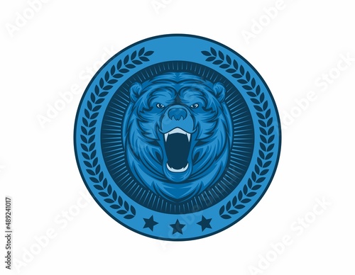 Bear Emblem Illustration