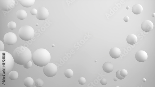 abstract white ball on a white background,3d rendering