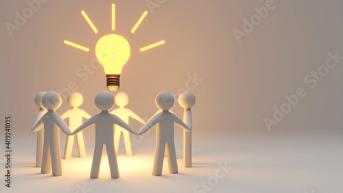 abstract background creative collaboration,share their opinions until a conclusion is reached.,3d rendering