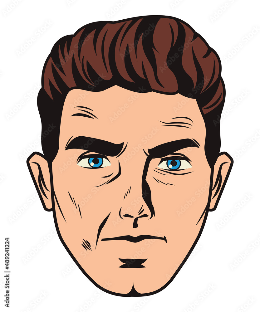 head man pop art head man pop art