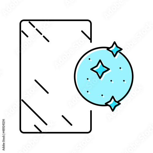 silver mirror color icon vector illustration