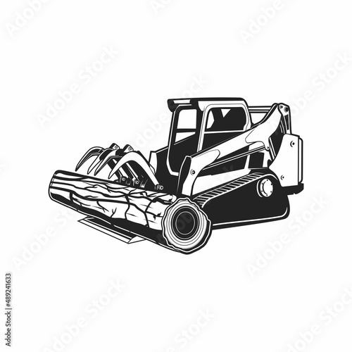 mini track grapple silhouette