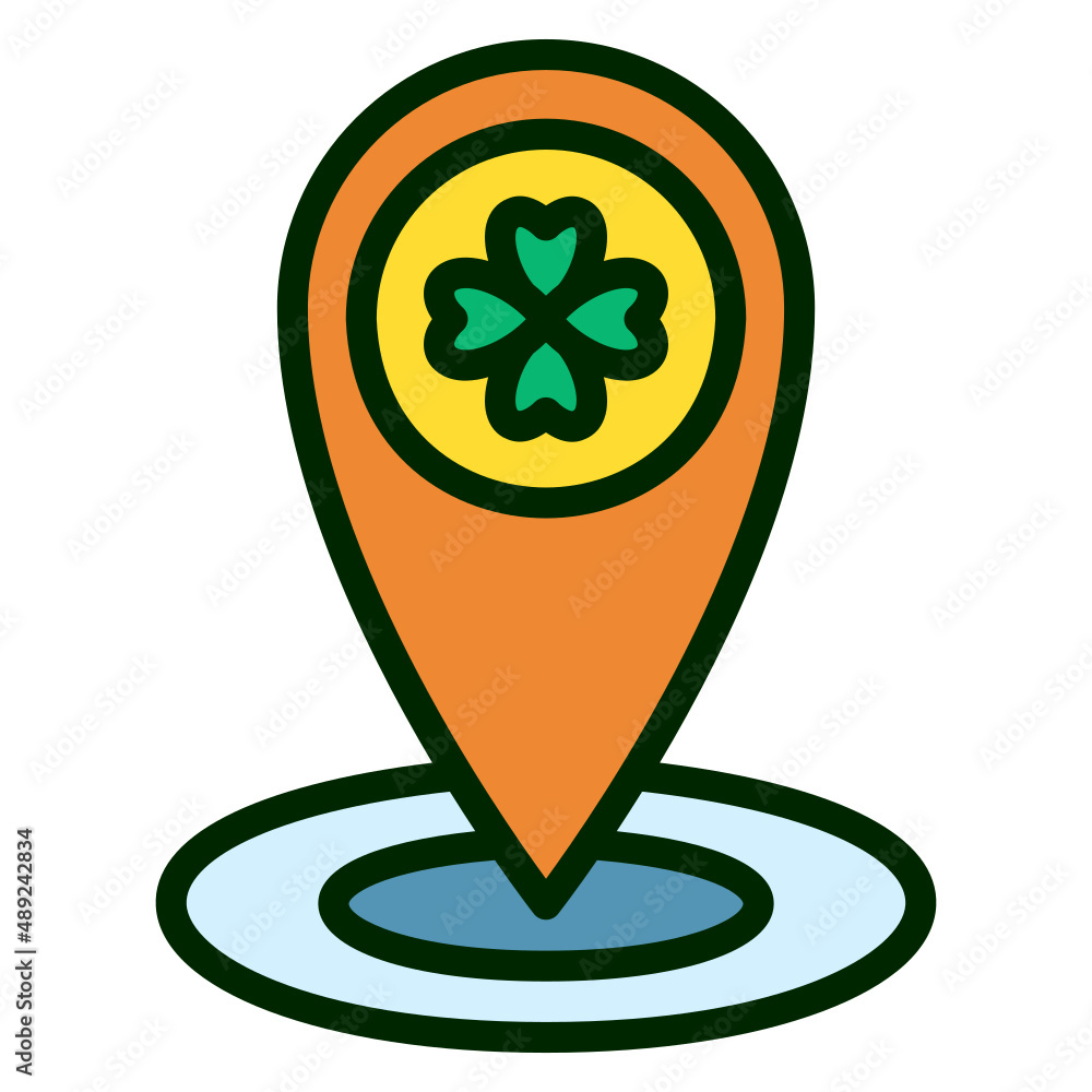 Location filled line color icon. Can be used for digital product, presentation, print design and more. Location filled line color icon. Can be used for digital product, presentation, print design and more.