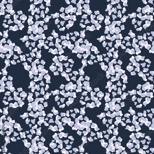 Creative cheetah camouflage seamless pattern. Camo leopard elements background.