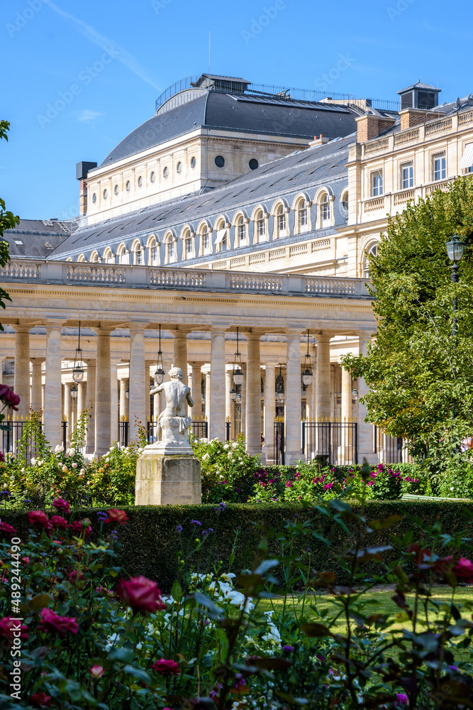 Palais-Royal garden in Paris, France.