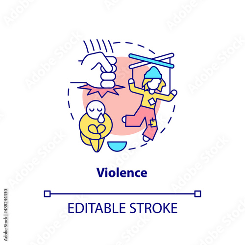 Violence concept icon