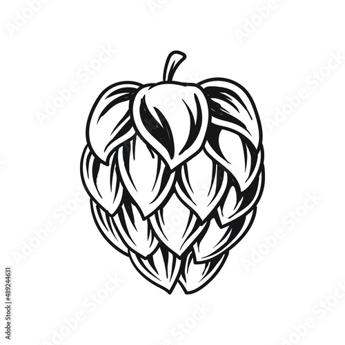 hops fruit beer for logo