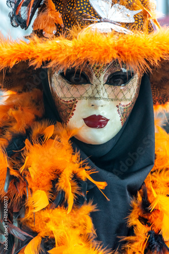 Fototapeta Naklejka Na Ścianę i Meble -  Costumes du carnaval de Venise 2022, Italie