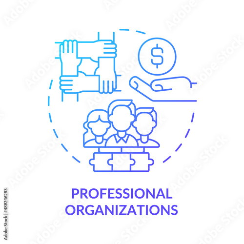 Wallpaper Mural Professional organizations blue gradient concept icon Torontodigital.ca