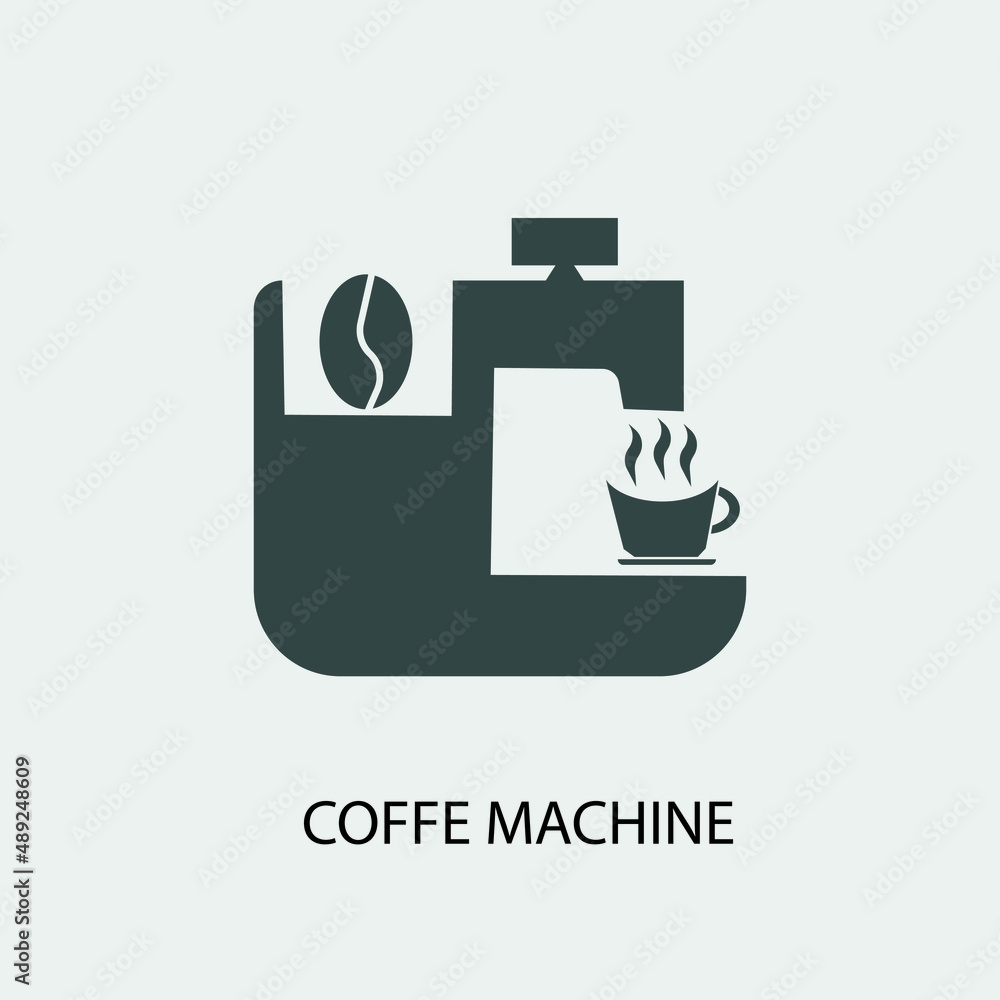 Coffee_machine vector icon illustration sign Coffee_machine vector icon illustration sign