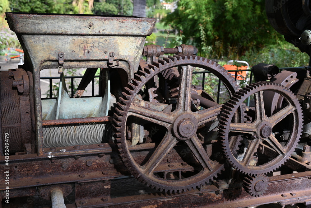 Fototapeta premium Old dewatering screw press.