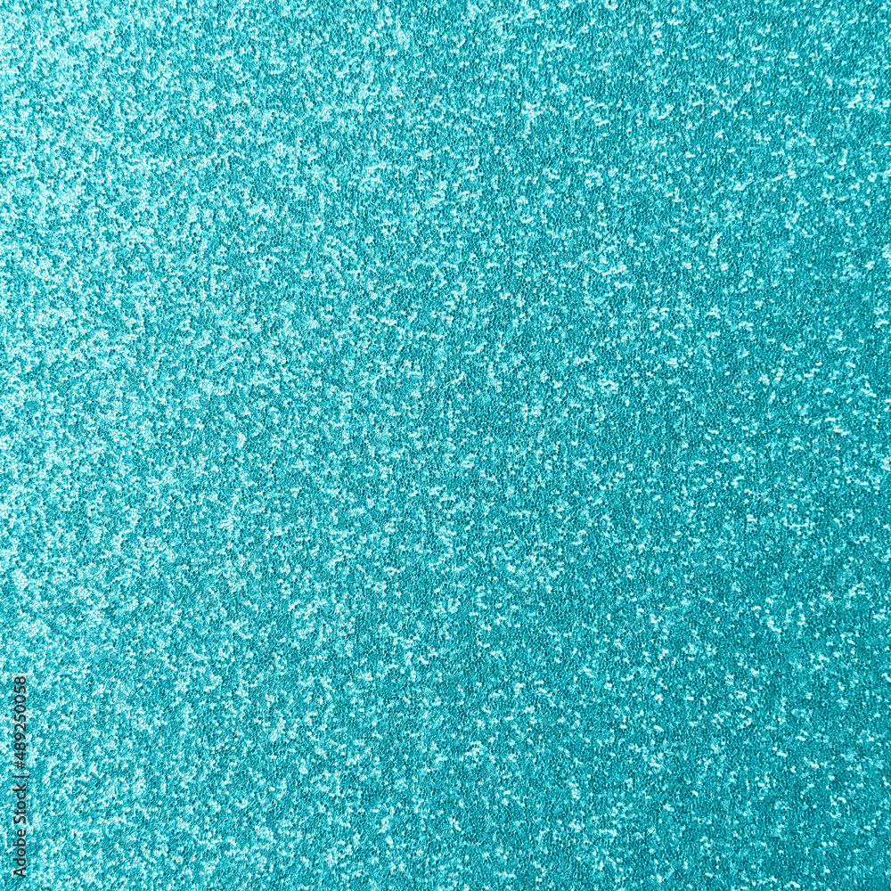 Realistic Monochrome Turquoise Glitter Paper Texture with Soft Gradient